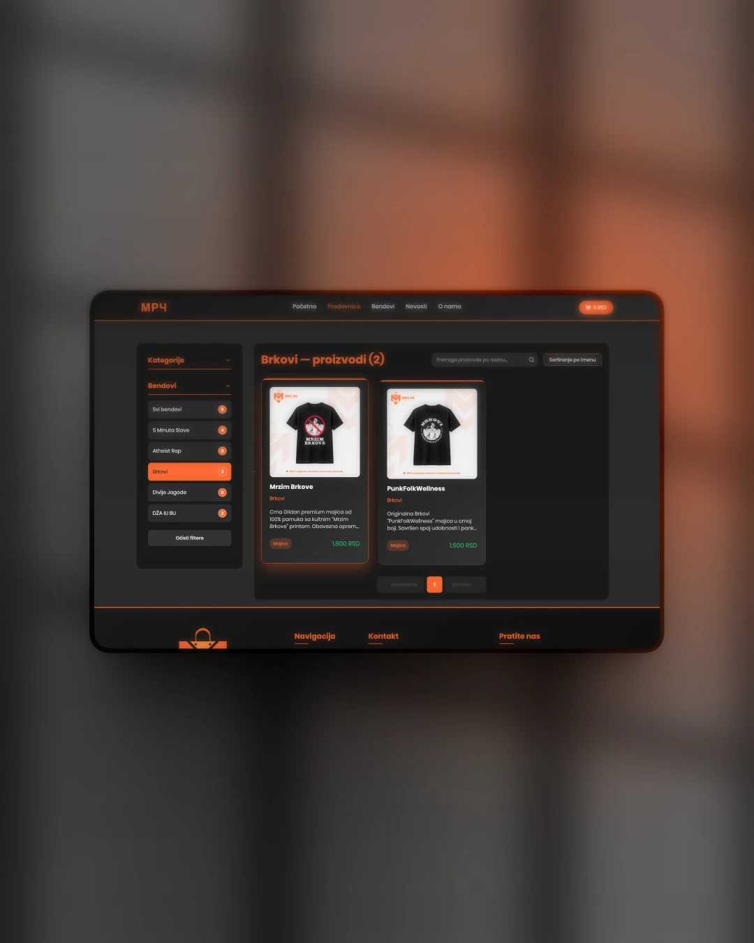 MRC Shop — drops listing