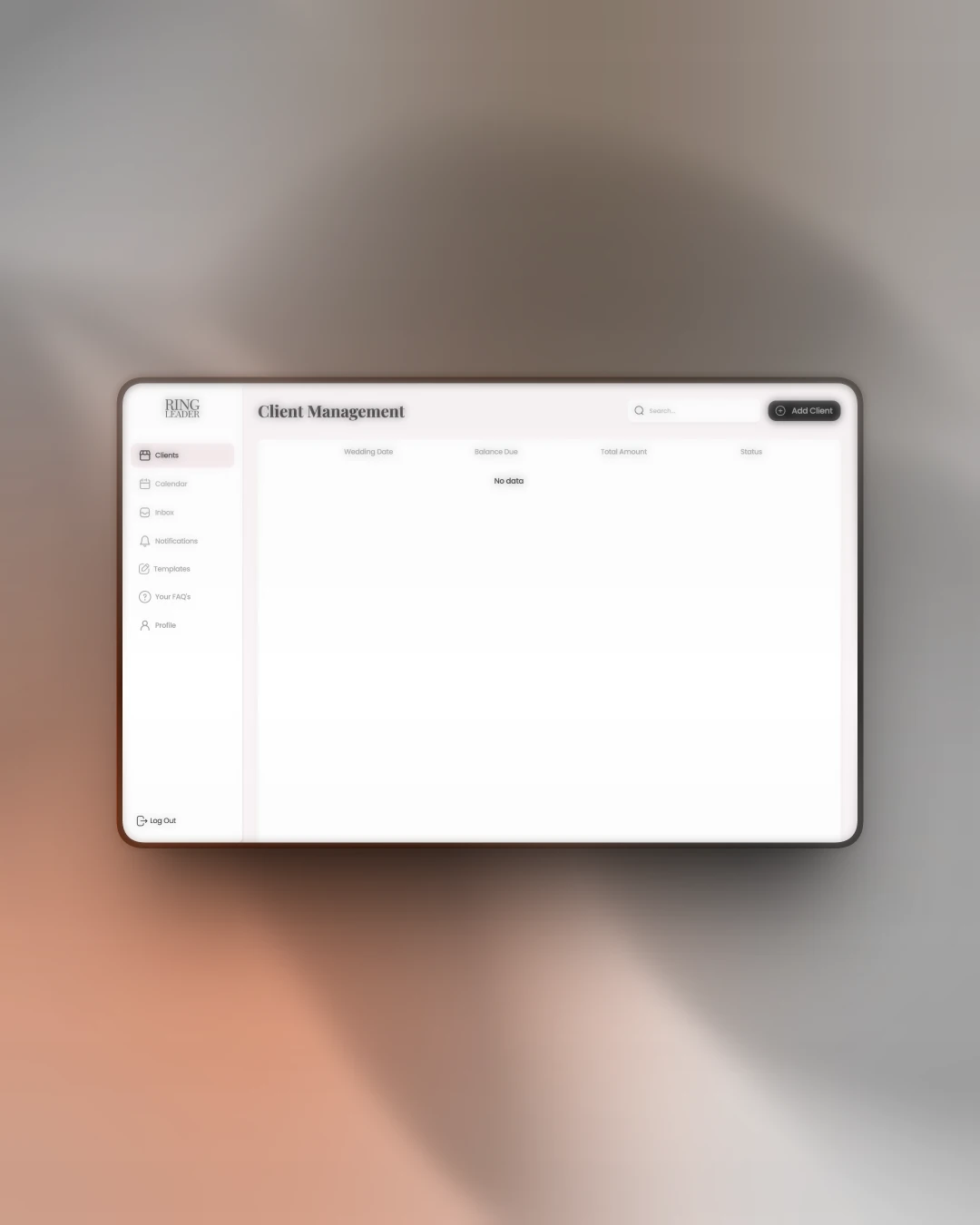 Vendor portal — bookings