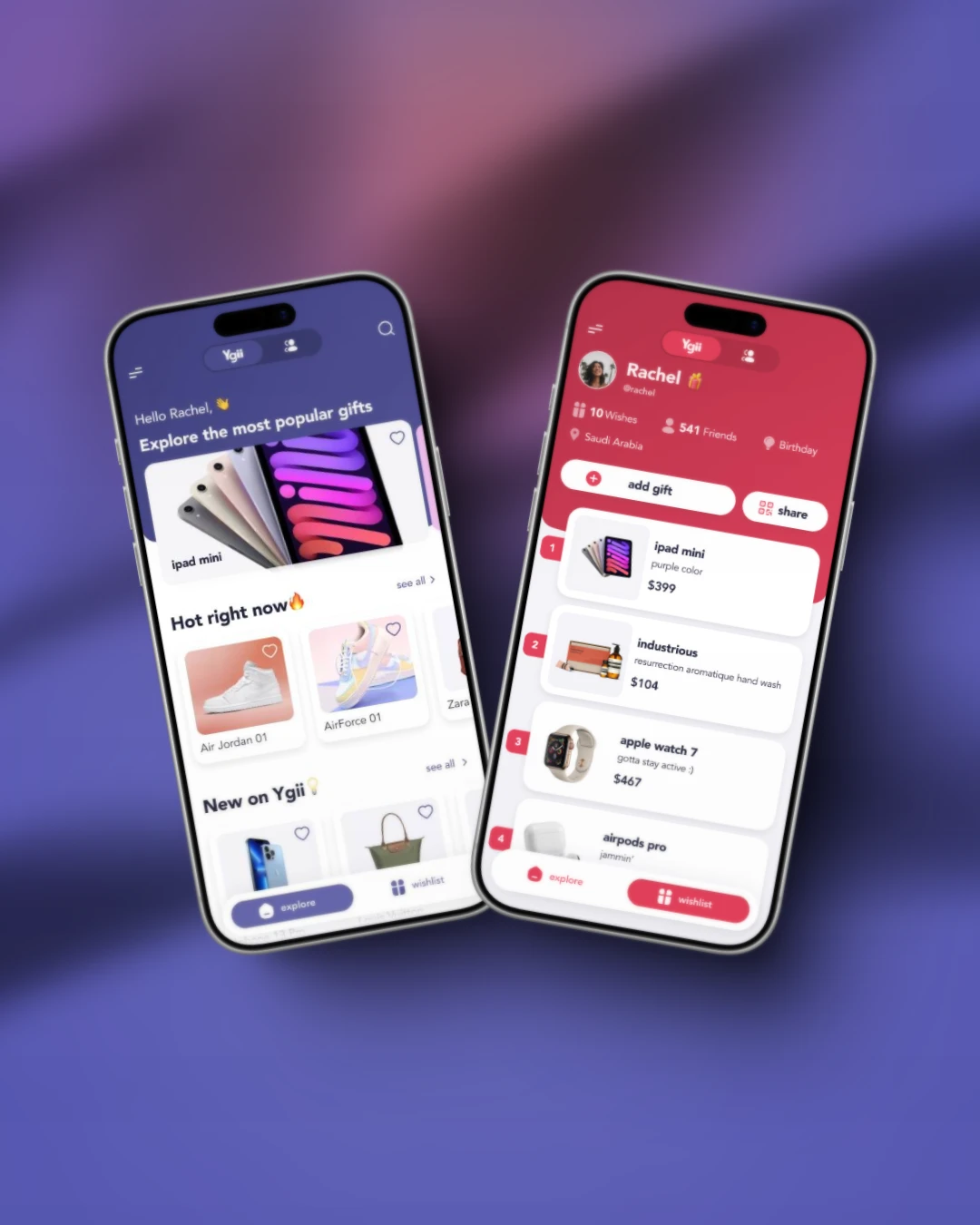 Ygii App — profile